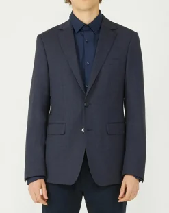 Veste de costume en Laine mélangée Melfi bleu
