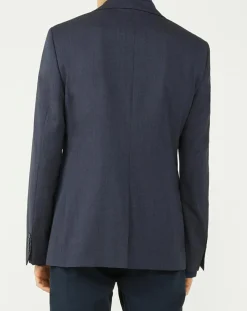 Veste de costume en Laine mélangée Melfi bleu