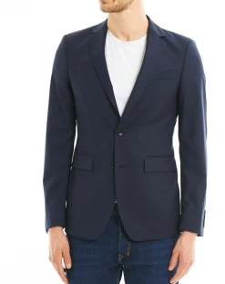 Veste de costume en Laine mélangée Veruto bleu foncé
