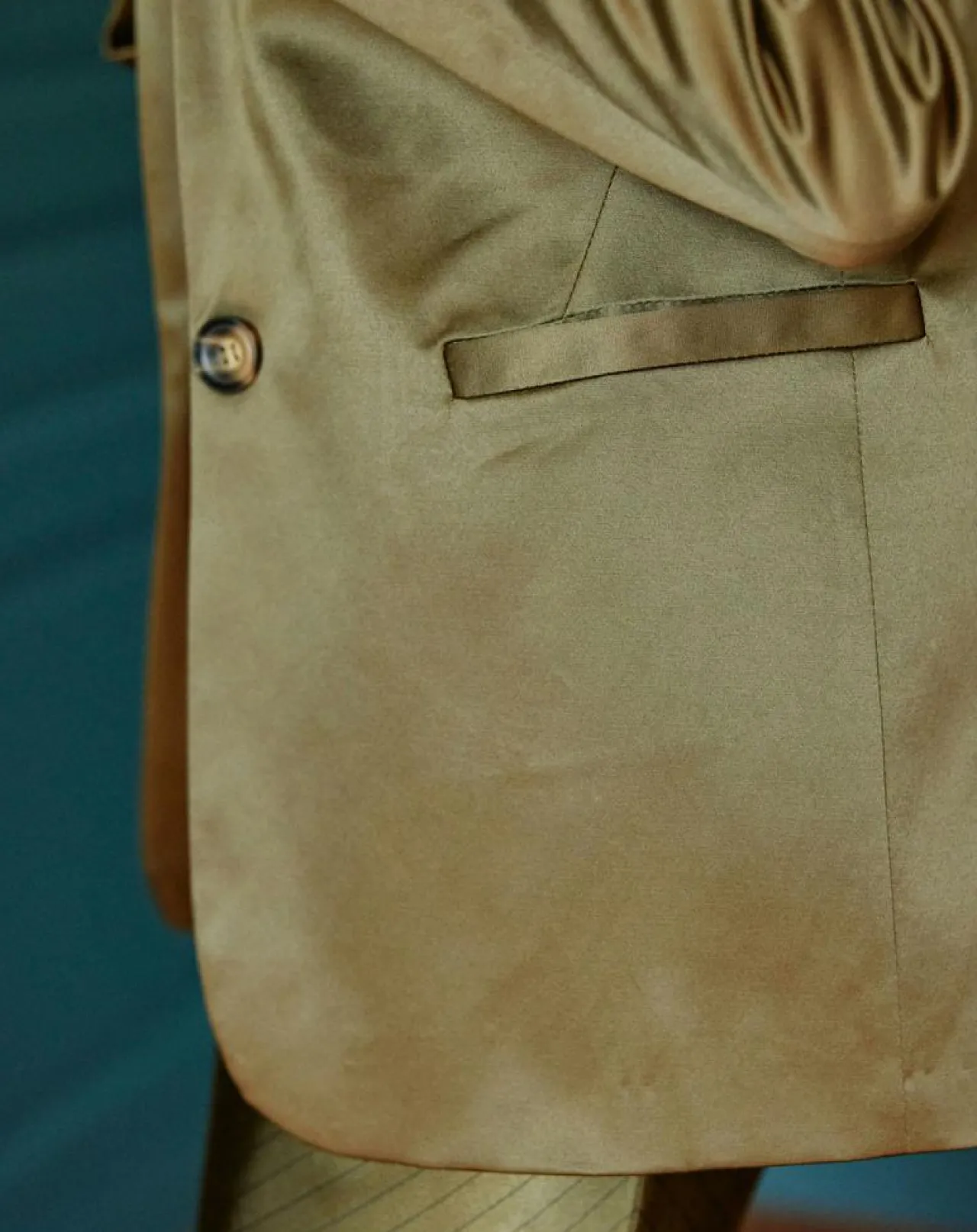 Veste de costume en Satin Moon bronze