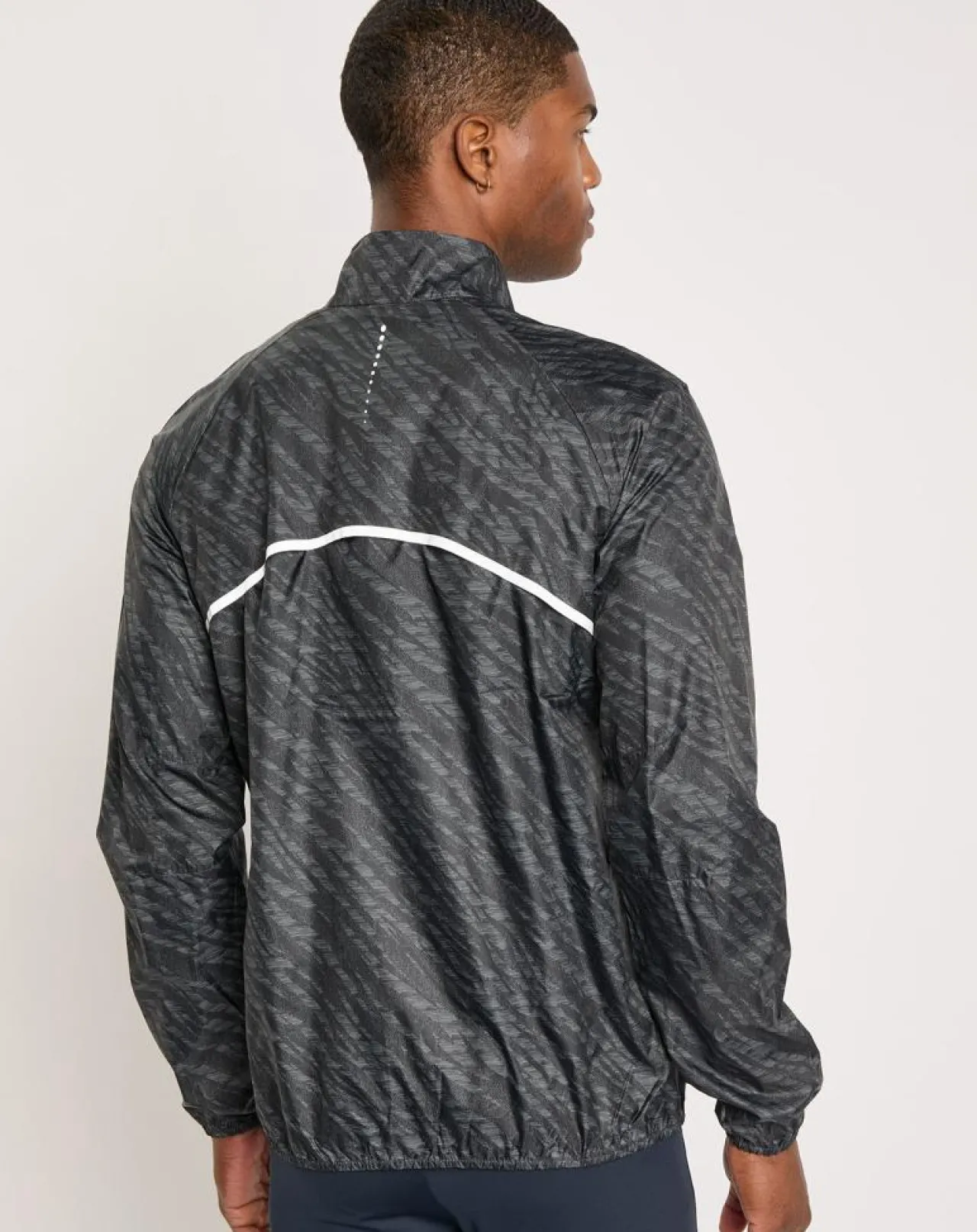 Veste de running Zeroweight imprimée noire