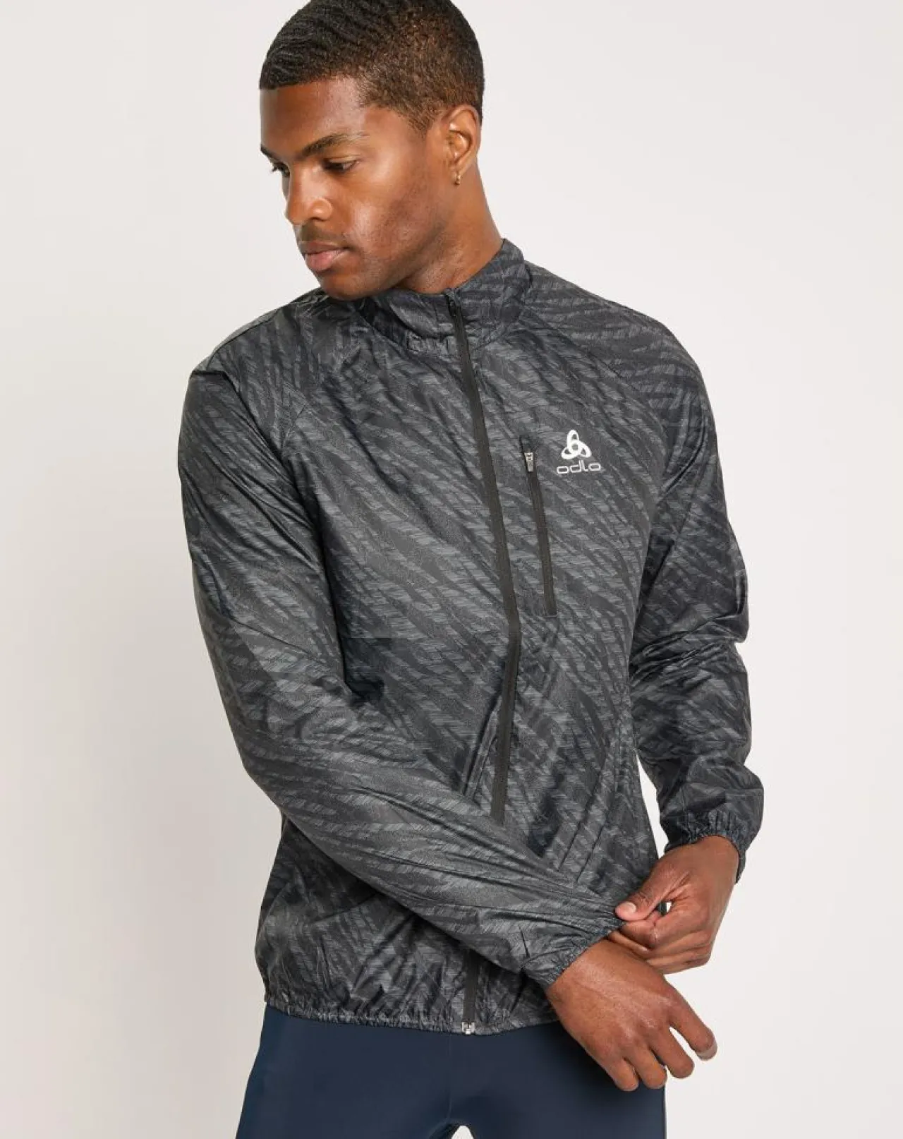 Veste de running Zeroweight imprimée noire