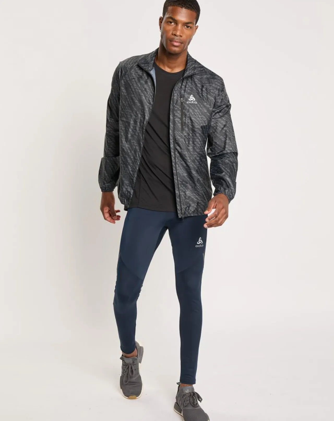 Veste de running Zeroweight imprimée noire