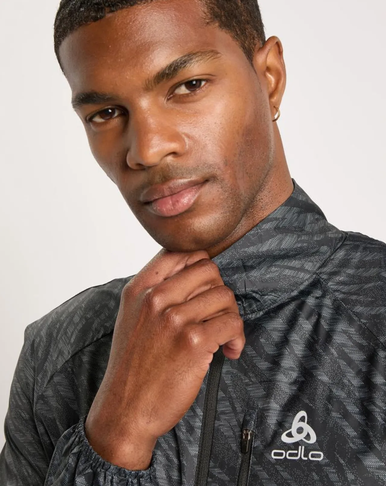 Veste de running Zeroweight imprimée noire