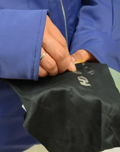 Veste de Ski Aneto col fausse fourrure cobalt