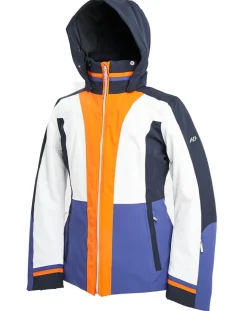 Veste de Ski Croche blanc/bleu/orange