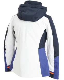 Veste de Ski Croche blanc/bleu/orange