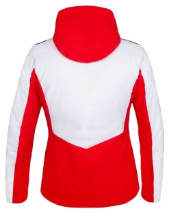 Veste de ski Droites rouge/blanc