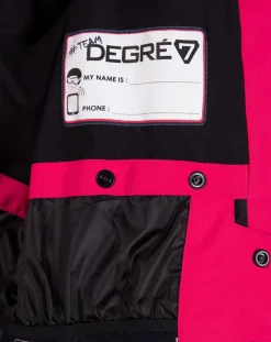 Veste de ski Fairy fausse fourrure rose