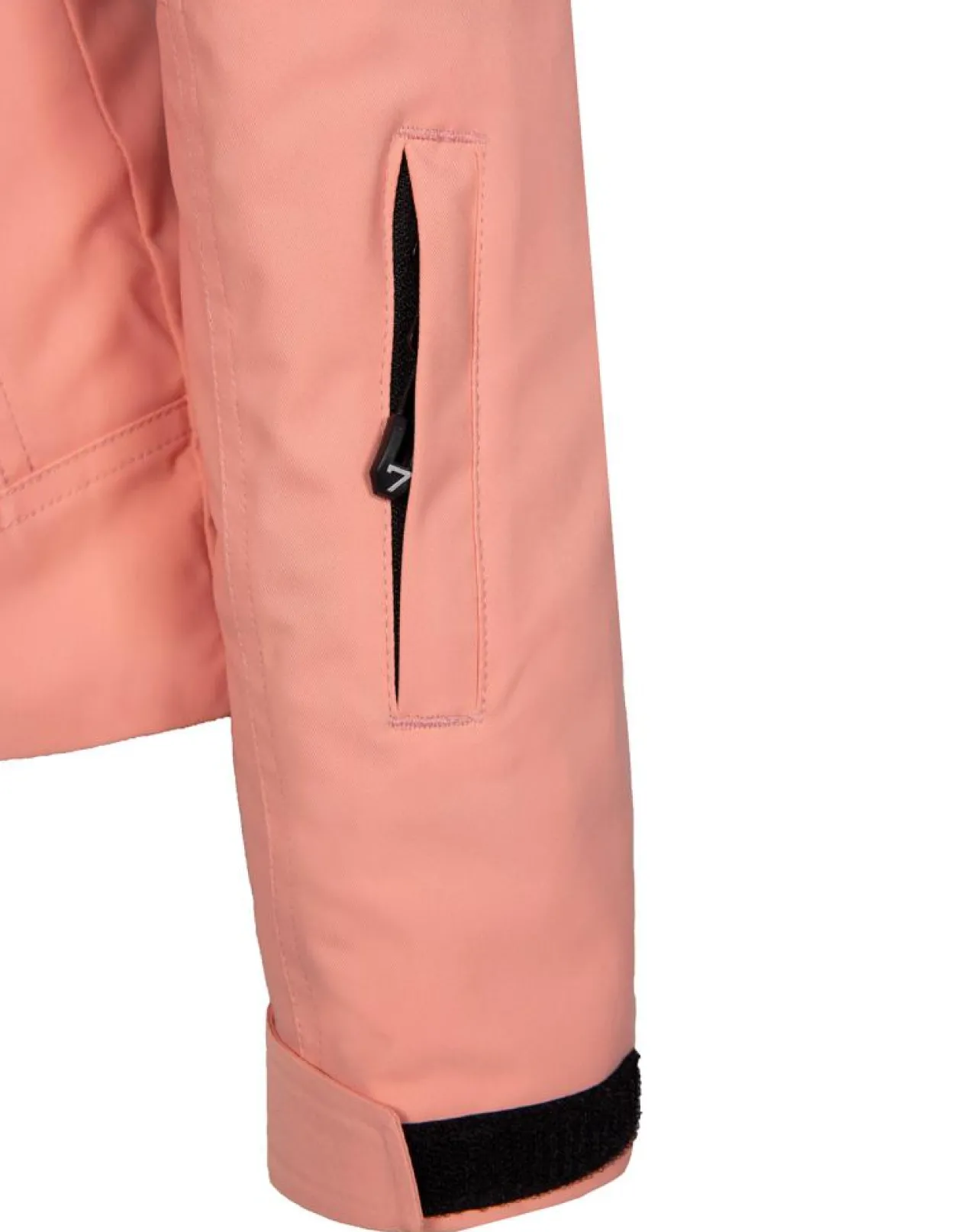Veste de ski Geod fausse fourrure rose