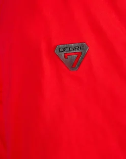 Veste de ski Geod fausse fourrure rouge