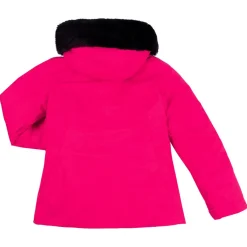 Veste de ski Geod JR fausse fourrure rose