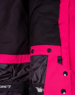 Veste de ski Geod JR fausse fourrure rose