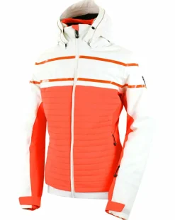 Veste de Ski Loriaz blanc/orange