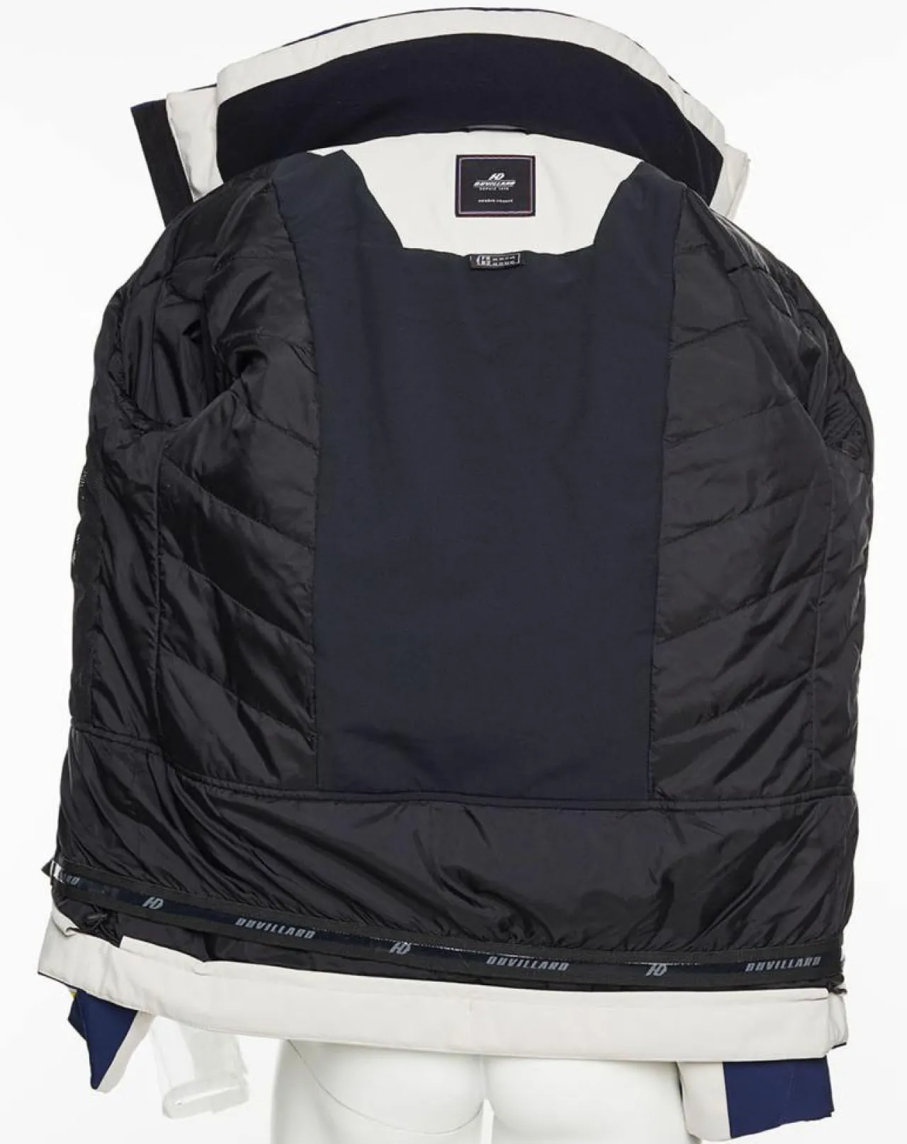 Veste de ski Villard écru/bleu marine