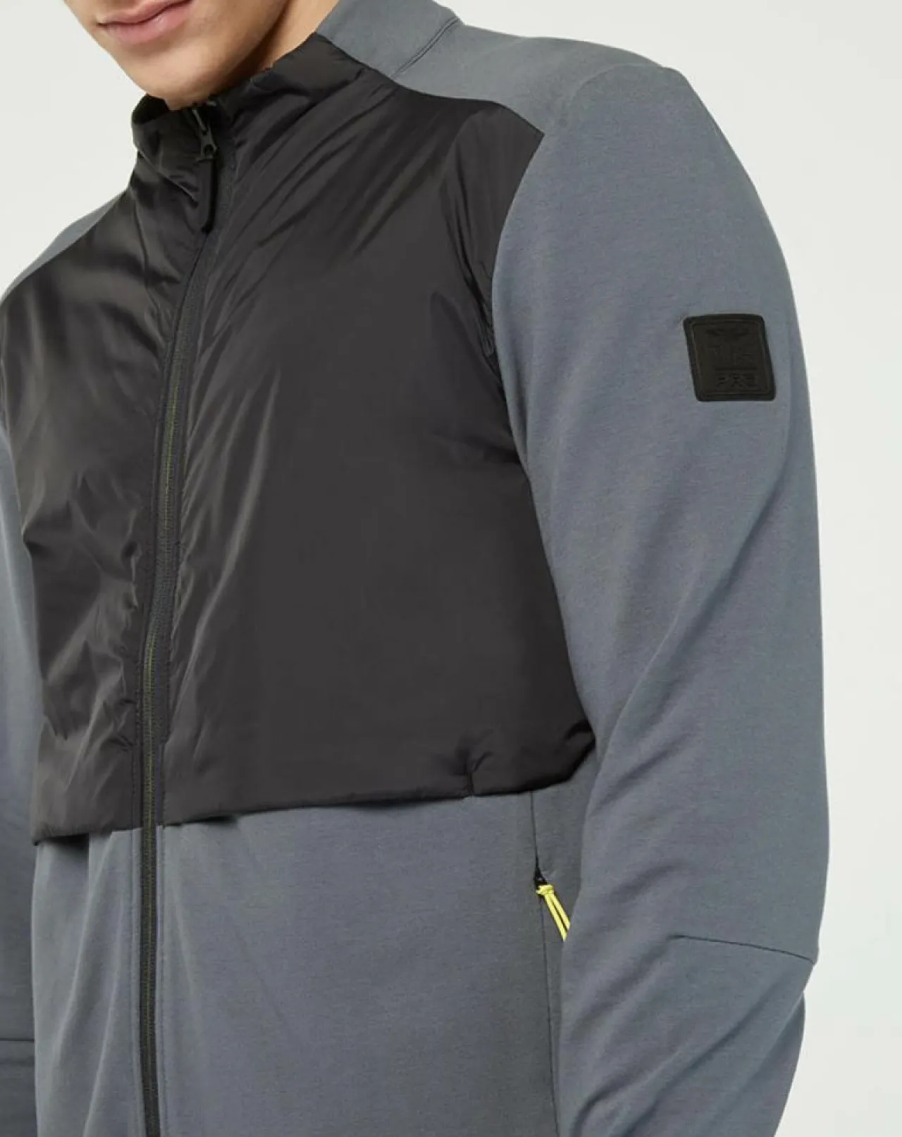 Veste de survêtement zippée Amr Pro Down gris/noir