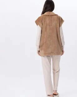 Veste d'intérieur en peluche flanelle Essentiel dorée