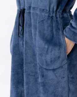 Veste d'intérieur en peluche flanelle Essentiel prusse