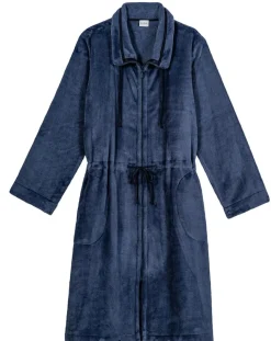 Veste d'intérieur en peluche flanelle Essentiel prusse