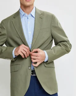 Veste en Coton Canvas kaki