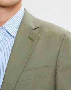 Veste en Coton Canvas kaki