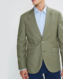 Veste en Coton Canvas kaki