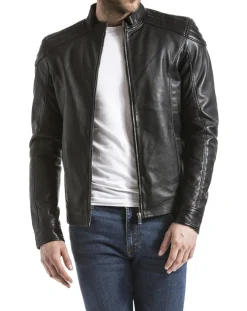 Veste en Cuir Ardesco noire