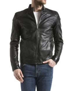 Veste en Cuir Ardesco noire