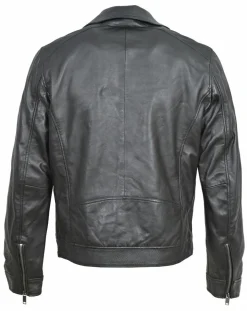 Veste en Cuir Brazza noire