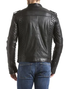 Veste en Cuir Brisbane noire