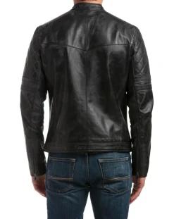 Veste en Cuir Cameron noire
