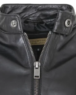 Veste en Cuir Candice noire