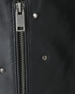 Veste en Cuir Chana noire