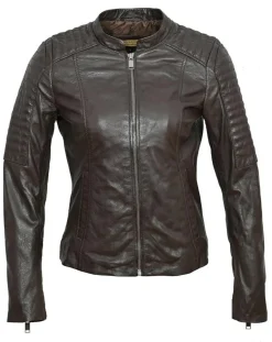 Veste en Cuir Cheyenne marron