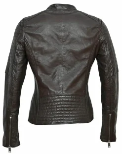 Veste en Cuir Cheyenne marron
