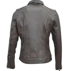 Veste en Cuir Chloris marron