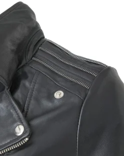 Veste en Cuir Ciara noire