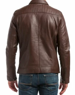 Veste en Cuir Citadin marron