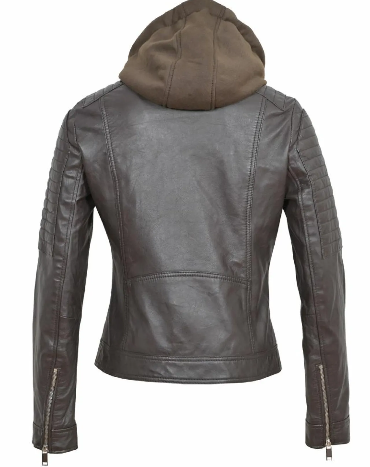 Veste en Cuir Coria marron