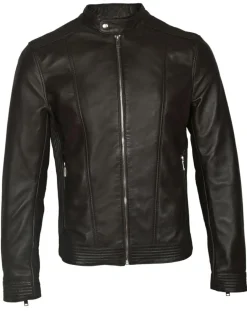 Veste en Cuir Corto marron foncé
