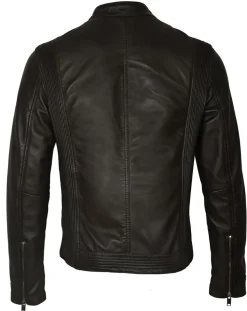 Veste en Cuir Corto marron foncé