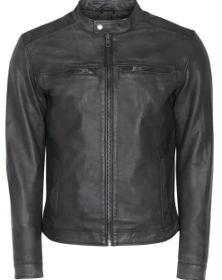 Veste en Cuir Corto noire