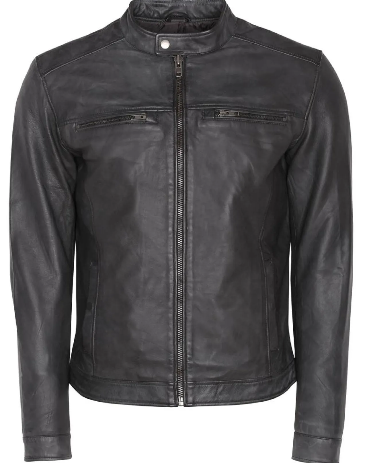Veste en Cuir Corto noire