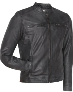 Veste en Cuir Corto noire