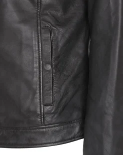 Veste en Cuir Corto noire