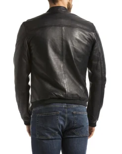 Veste en Cuir Douro marine