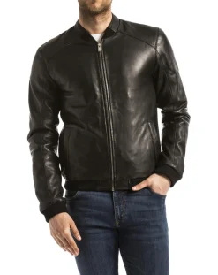 Veste en Cuir Douro noire