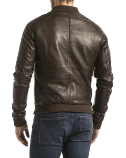 Veste en Cuir Eze marron