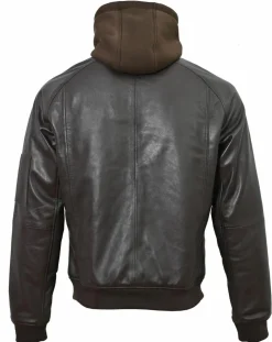 Veste en Cuir Jul marron