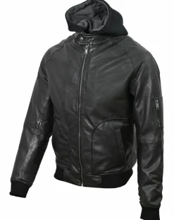 Veste en Cuir Jul noire